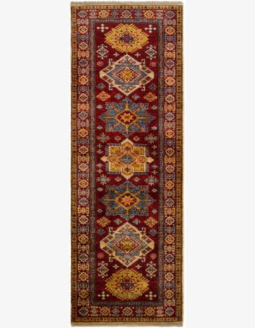 2' 11 x 8' 2 Hand Knotted Kazak Runner Rug