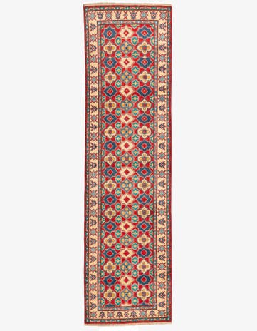 2' 9 x 9' 10 Hand Knotted Kazak Runner Rug