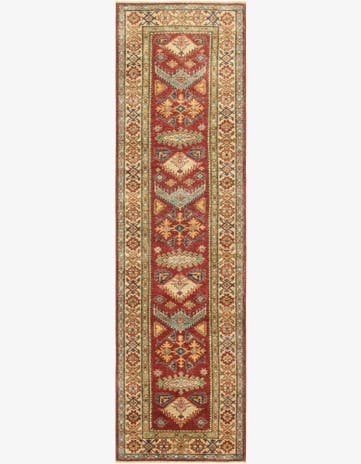 2' 8 x 9' 10 Hand Knotted Kazak Oriental Runner Rug