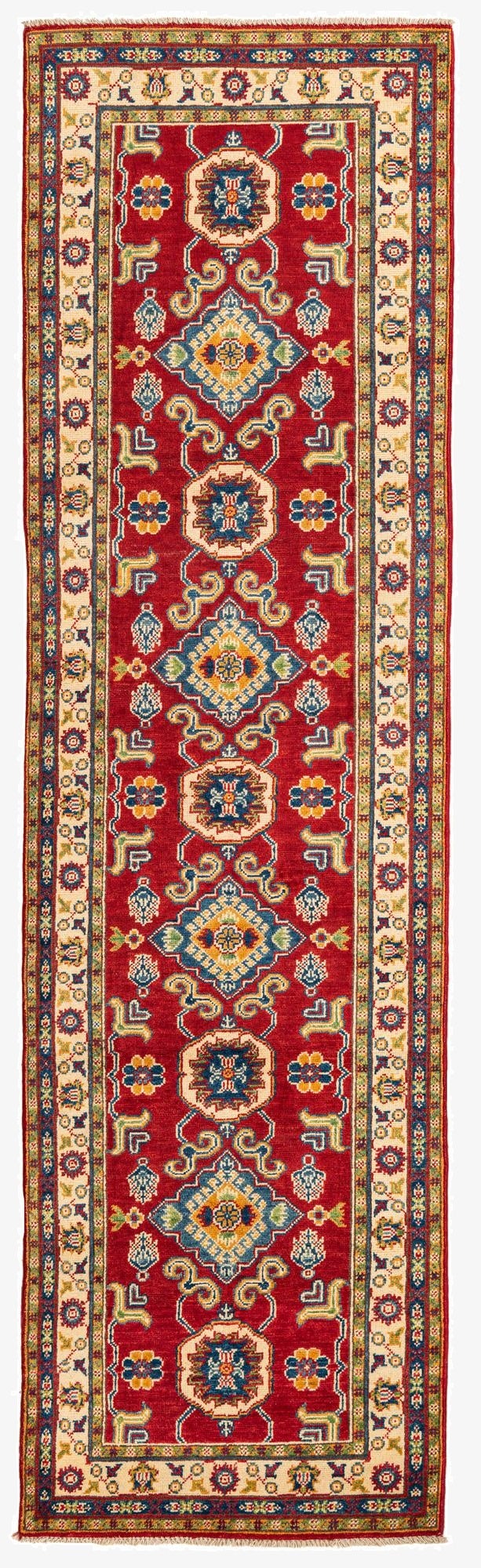 2' 9 x 9' 9  Hand Knotted Kazak Runner Rug