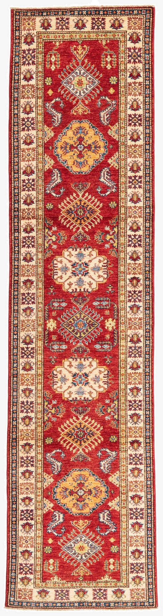 2' 8 x 10'  Hand Knotted Kazak Runner Rug