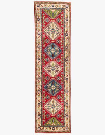 2' 8 x 9' 7 Hand Knotted Kazak Runner Rug