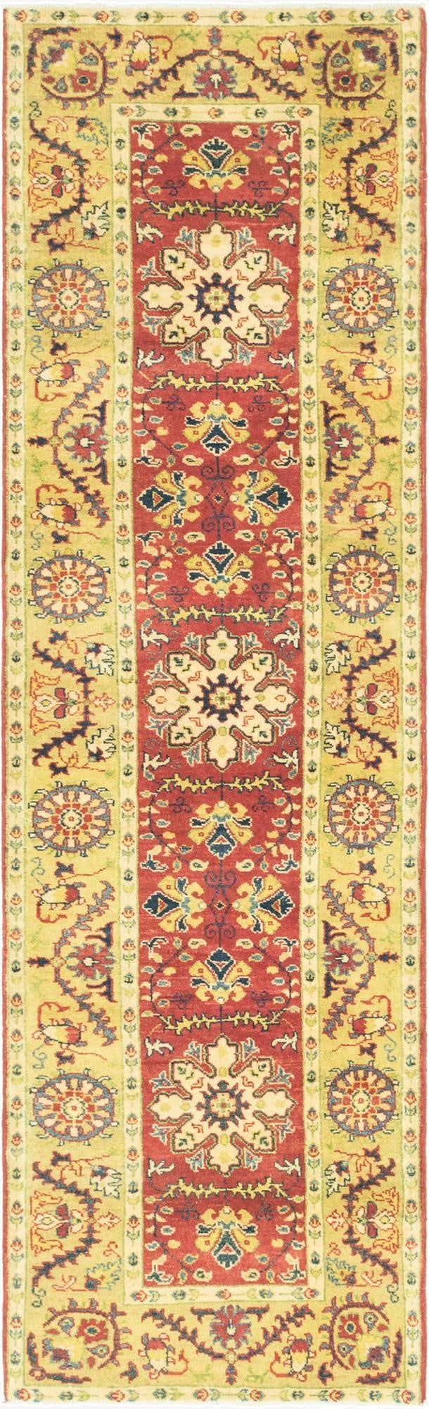 2' 8 x 9' 9  Hand Knotted Kazak Runner Rug
