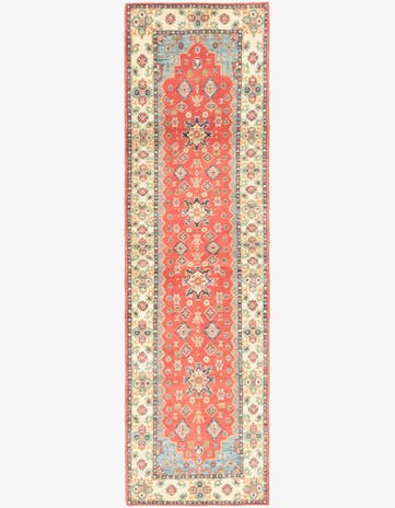2' 8 x 9' 7 Hand Knotted Kazak Runner Rug