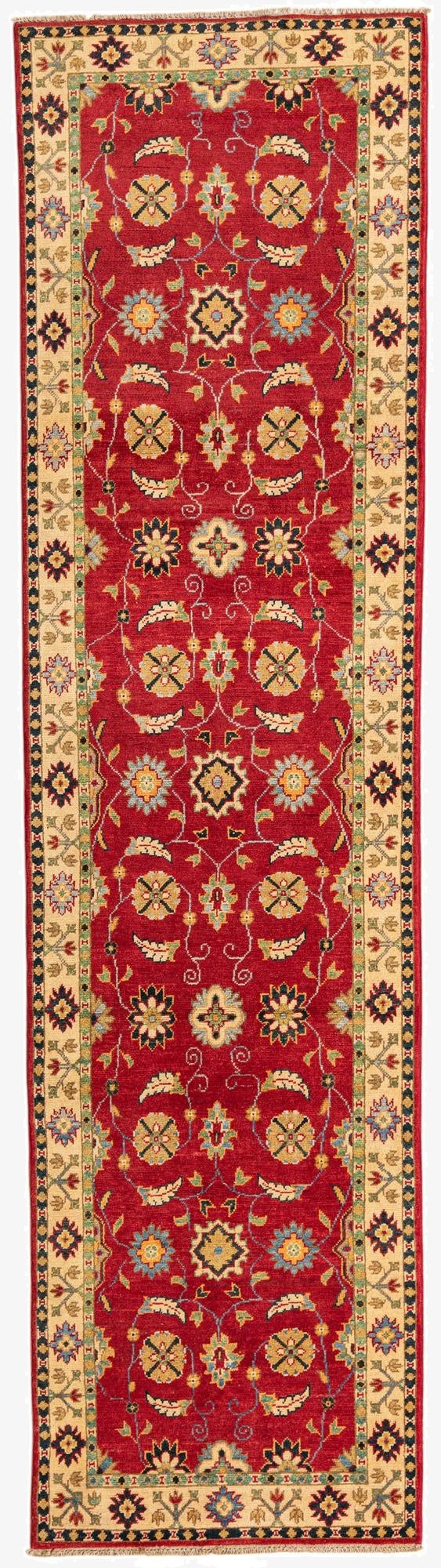 2' 7 x 9' 9  Hand Knotted Kazak Runner Rug