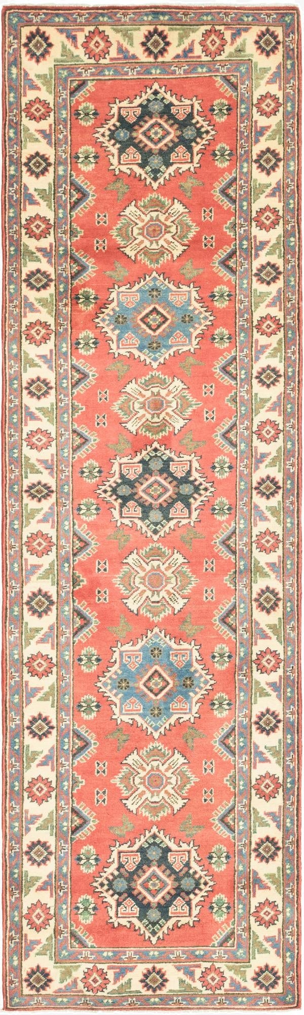 2' 9 x 9' 8  Hand Knotted Kazak Runner Rug