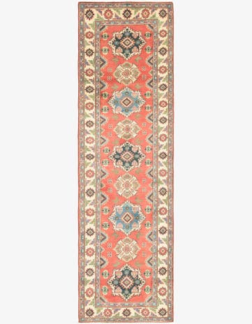 2' 9 x 9' 8 Hand Knotted Kazak Runner Rug