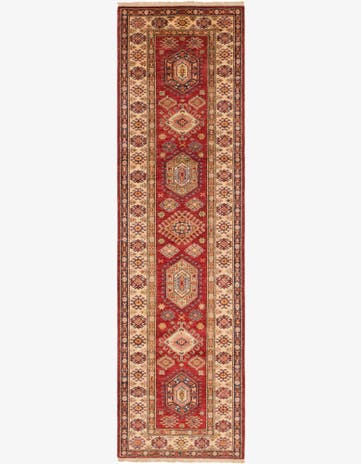 2' 8 x 9' 10 Hand Knotted Kazak Oriental Runner Rug