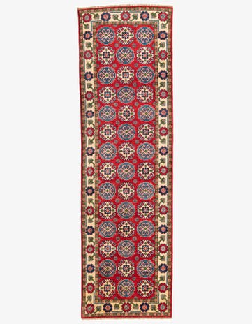 2' 10 x 9' 6 Hand Knotted Kazak Runner Rug