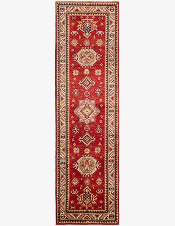 2' 8 x 9' 8 Hand Knotted Kazak Runner Rug