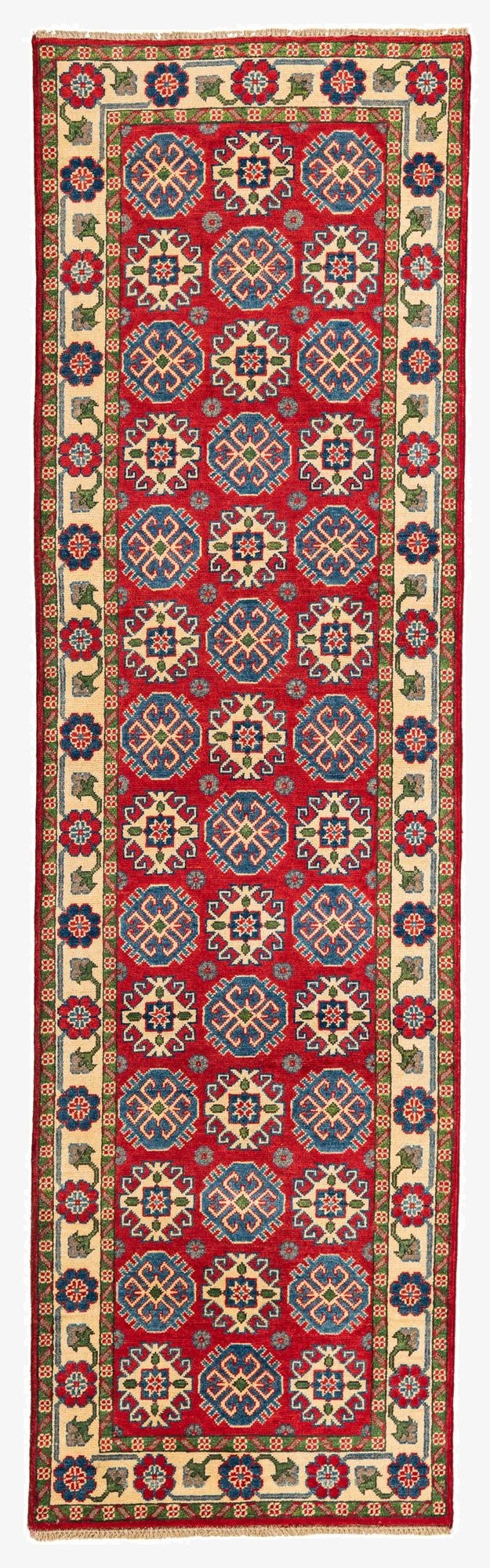 2' 9 x 9' 8  Hand Knotted Kazak Runner Rug