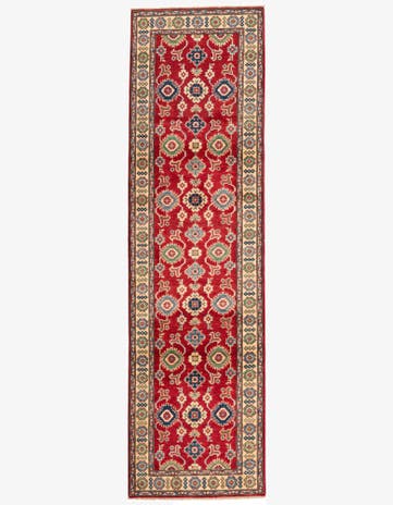 2' 9 x 9' 9 Hand Knotted Kazak Runner Rug