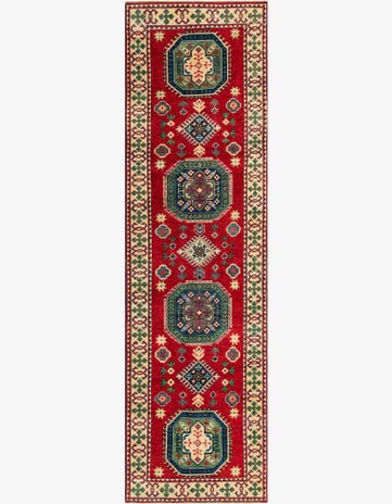 2' 9 x 9' 8 Hand Knotted Kazak Runner Rug