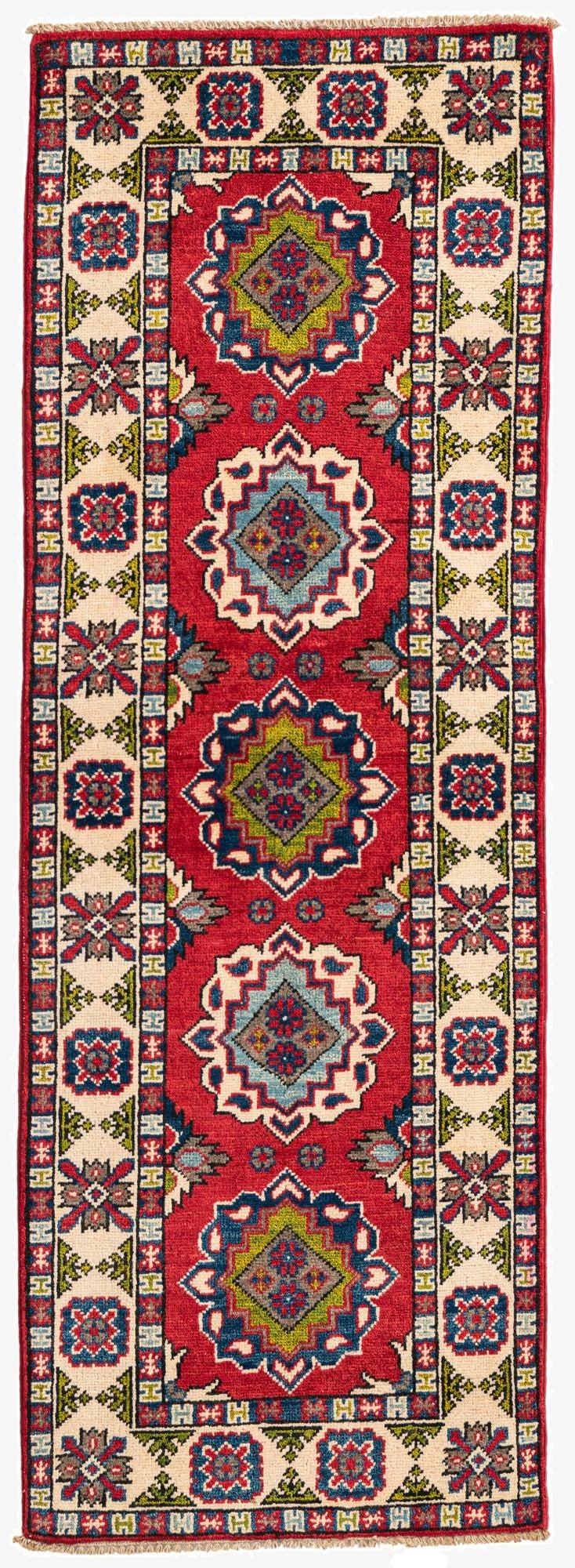 2' x 5' 10  Hand Knotted Kazak Runner Rug