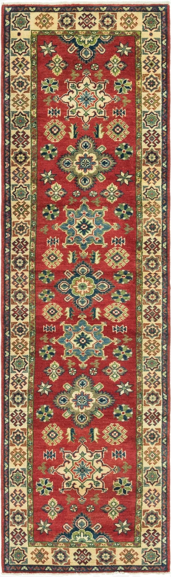 2' 8 x 9' 7  Hand Woven Kazak Runner Rug
