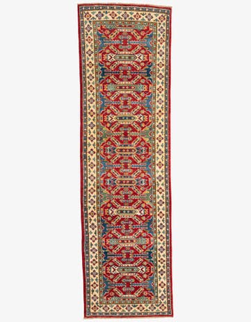 2' 9 x 9' 4 Hand Knotted Kazak Runner Rug