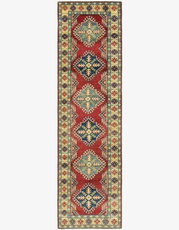 2' 8 x 10' 2 Hand Knotted Kazak Runner Rug