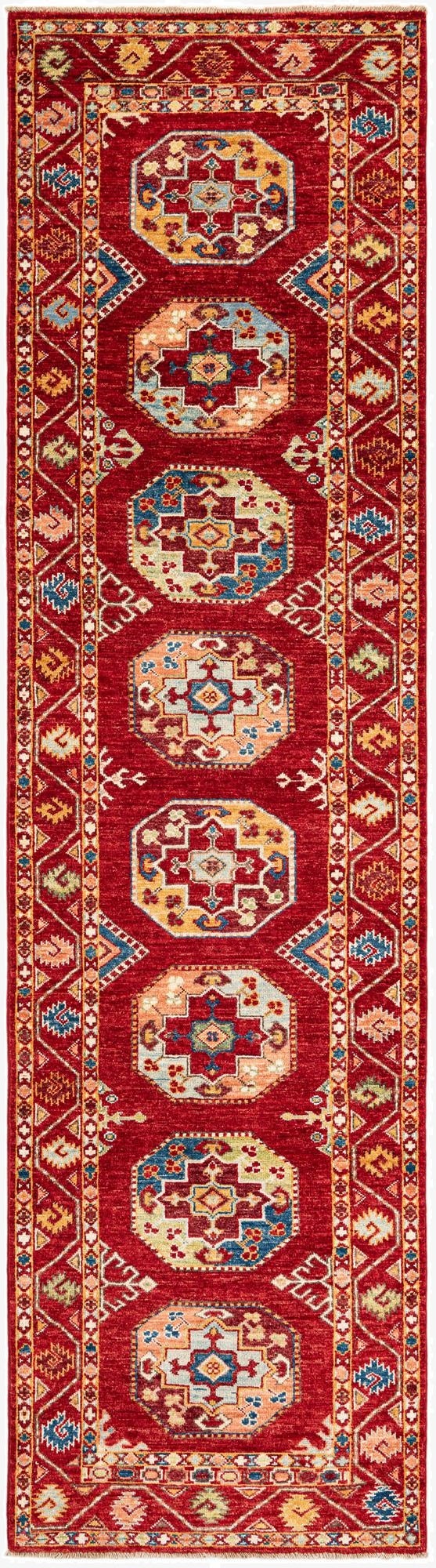 2' 8 x 9' 8  Hand Knotted Kazak Runner Rug
