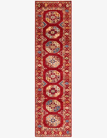 2' 8 x 9' 8 Hand Knotted Kazak Runner Rug