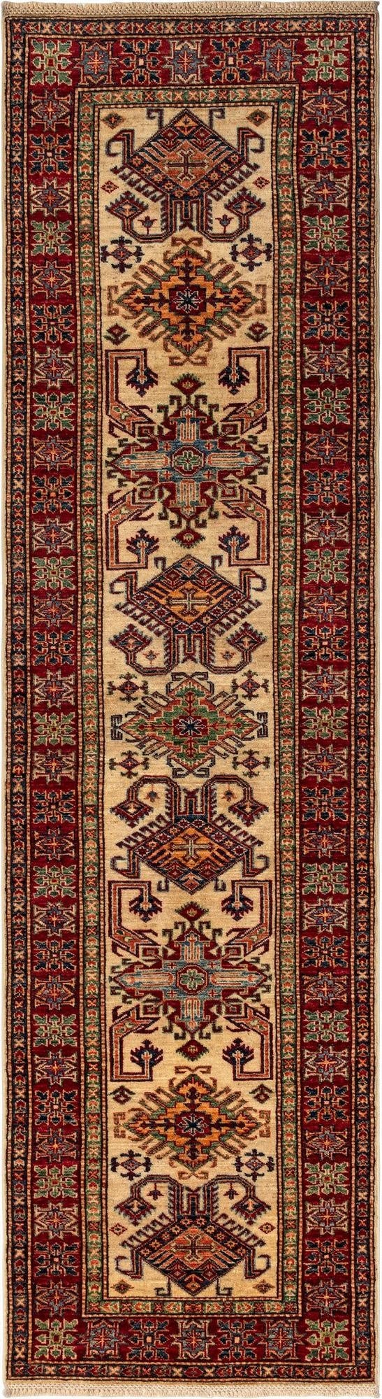 2' 7 x 10' Kazak Wool Runner Rug