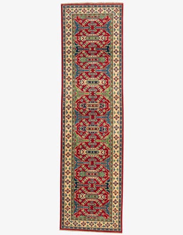 2' 9 x 9' 10 Hand Knotted Kazak Runner Rug
