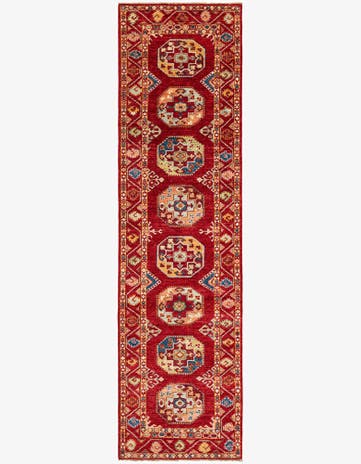 2' 8 x 9' 8 Hand Knotted Kazak Runner Rug