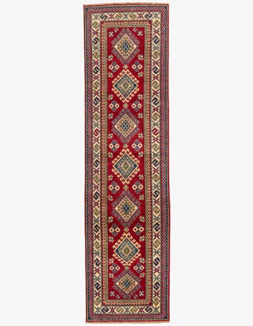 2' 8 x 9' 9 Hand Knotted Kazak Runner Rug