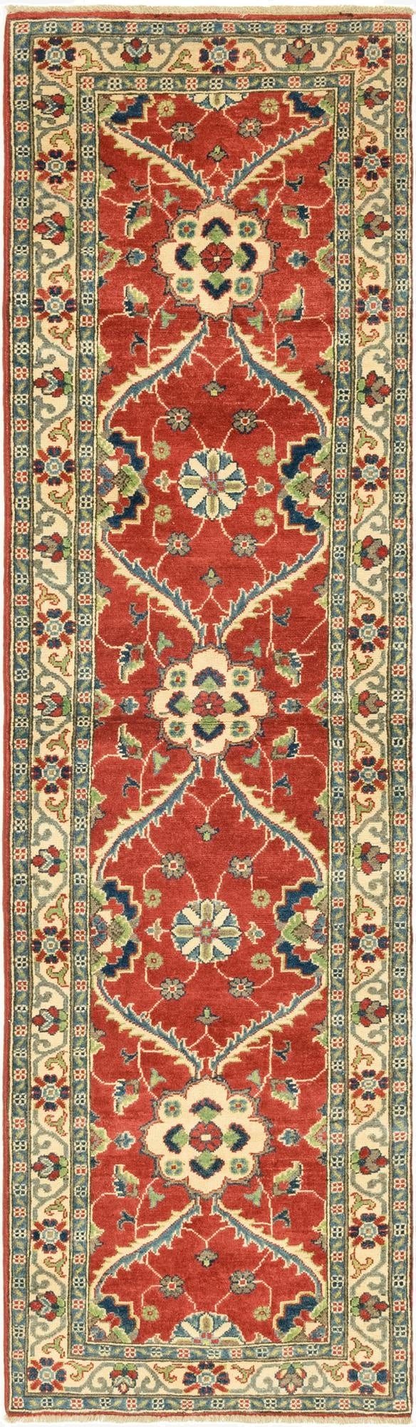 2' 9 x 9' 9  Hand Knotted Kazak Runner Rug