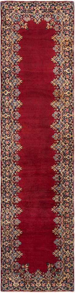 Detail image of 3' 4 x 12' 10 Kerman Wool Runner Rug