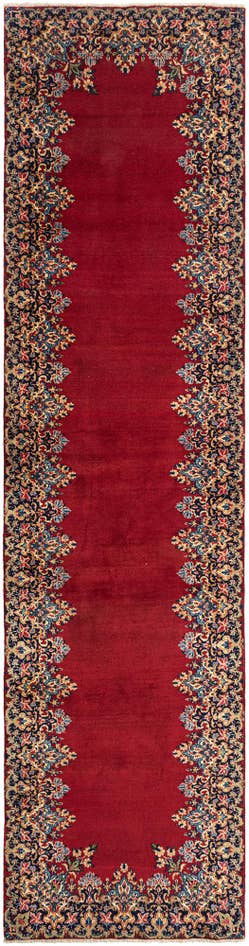 Detail image of 3' 3 x 12' 10 Kerman Wool Runner Rug