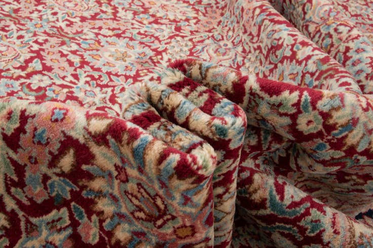 Detail image of 6' 4 x 35' Kerman Wool Runner Rug