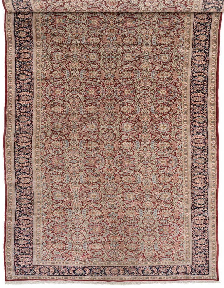 Detail image of 6' 4 x 35' Kerman Wool Runner Rug