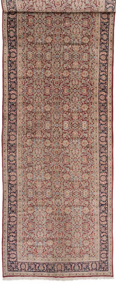 Detail image of 6' 4 x 35' Kerman Wool Runner Rug