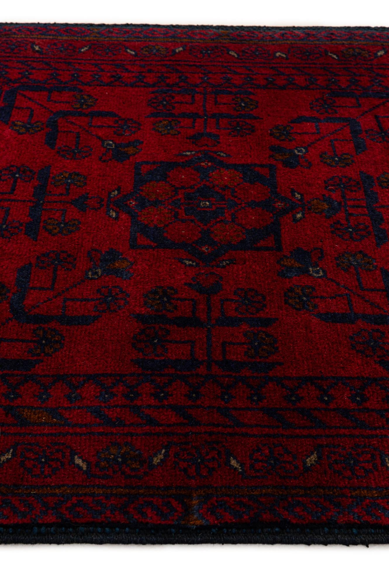 2' 7 x 6' 2 Hand Knotted Khal Mohammadi Wool Runner Rug