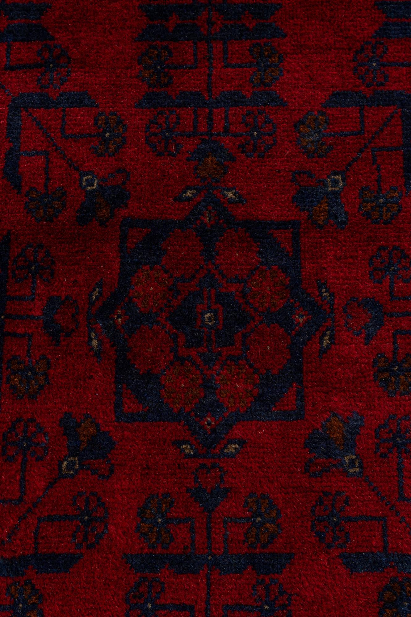 2' 7 x 6' 2 Hand Knotted Khal Mohammadi Wool Runner Rug