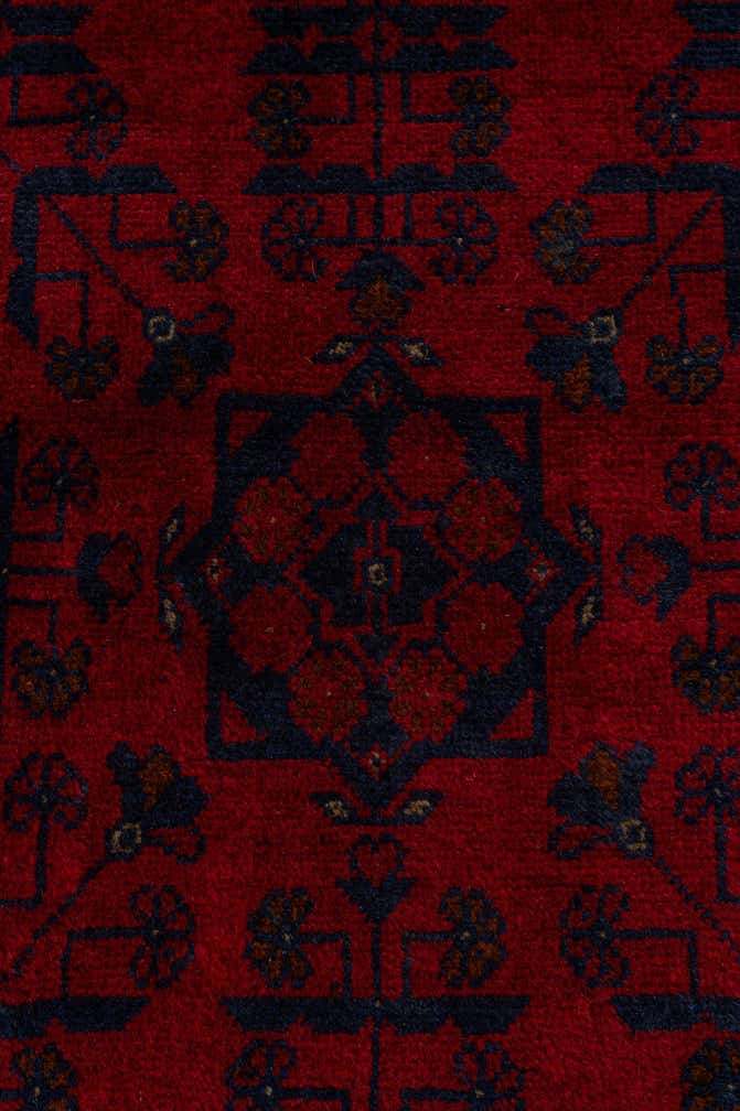 2' 7 x 6' 2 Hand Knotted Khal Mohammadi Wool Runner Rug
