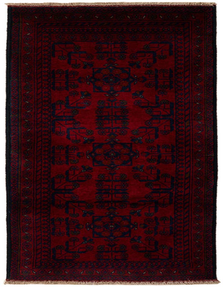Detail image of 2' 7 x 6' 2 Hand Knotted Khal Mohammadi Wool Runner Rug