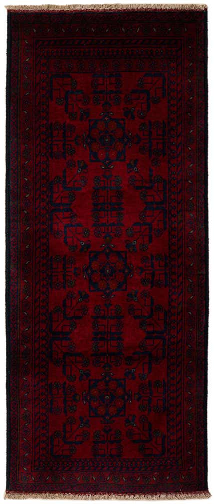 2' 7 x 6' 2 Hand Knotted Khal Mohammadi Wool Runner Rug