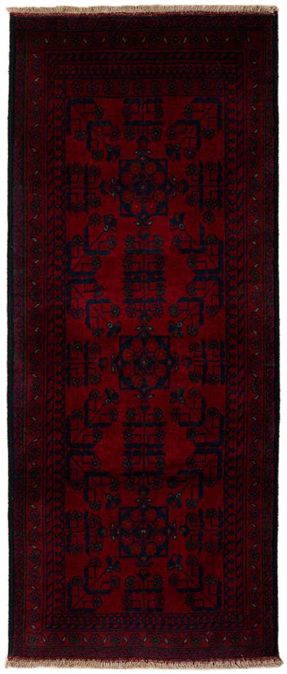 Detail image of 2' 7 x 6' 2 Hand Knotted Khal Mohammadi Wool Runner Rug