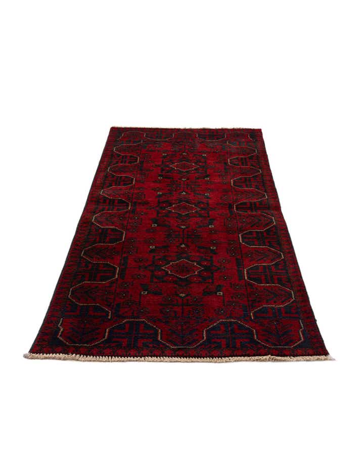 2' 5 x 6' 4 Hand Knotted Khal Mohammadi Wool Runner Rug