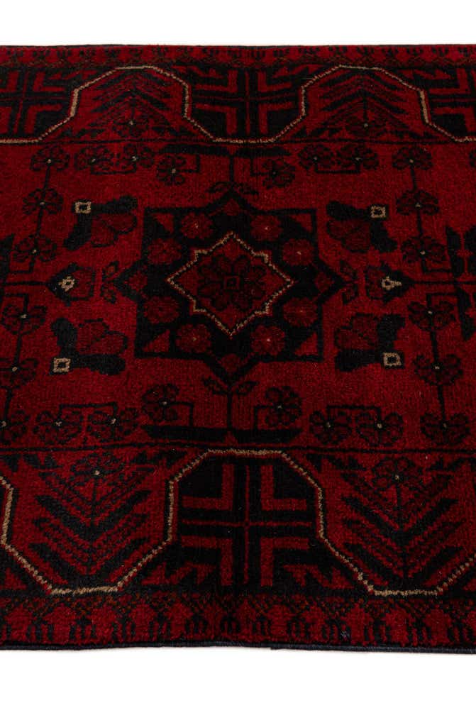 2' 5 x 6' 4 Hand Knotted Khal Mohammadi Wool Runner Rug