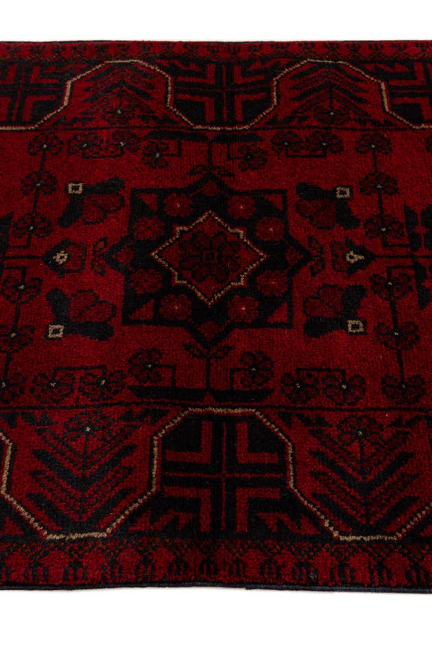 Detail image of 2' 5 x 6' 4 Hand Knotted Khal Mohammadi Wool Runner Rug
