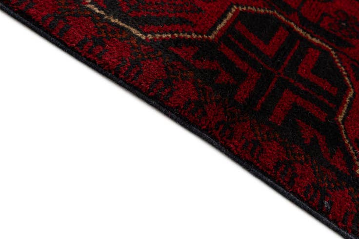 Detail image of 2' 5 x 6' 4 Hand Knotted Khal Mohammadi Wool Runner Rug