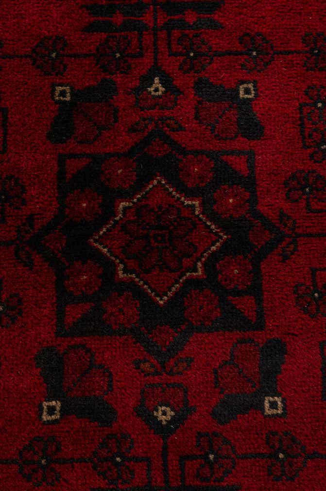 2' 5 x 6' 4 Hand Knotted Khal Mohammadi Wool Runner Rug
