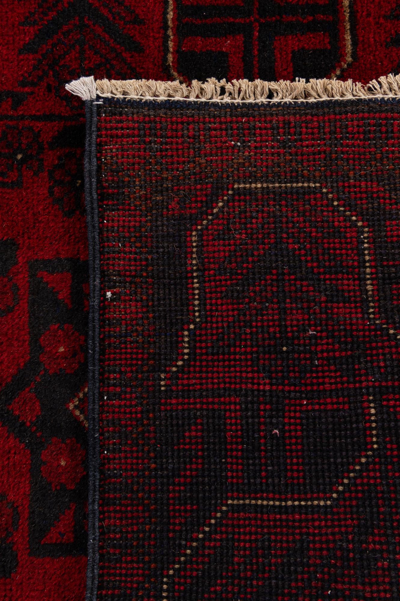 2' 5 x 6' 4 Hand Knotted Khal Mohammadi Wool Runner Rug