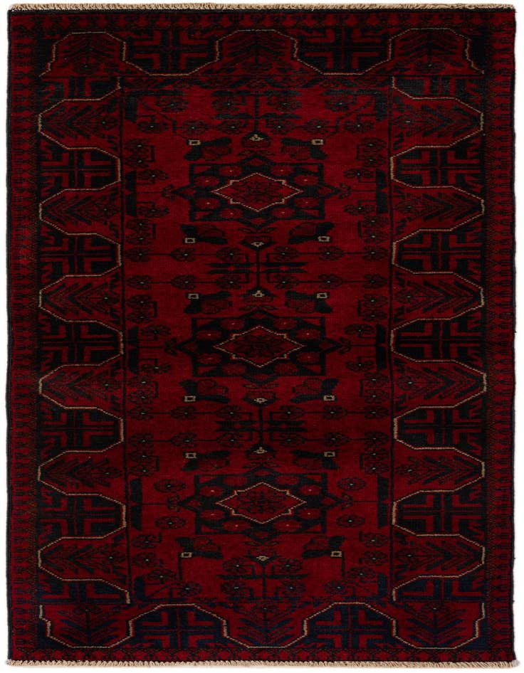 Detail image of 2' 5 x 6' 4 Hand Knotted Khal Mohammadi Wool Runner Rug