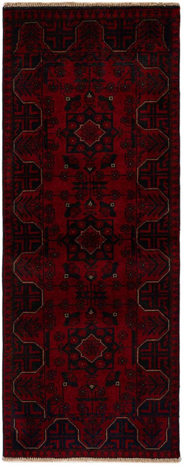 Detail image of 2' 5 x 6' 4 Hand Knotted Khal Mohammadi Wool Runner Rug