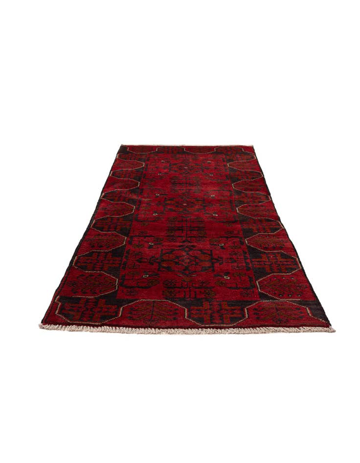 Detail image of 2' 5 x 6' 2 Hand Knotted Khal Mohammadi Wool Runner Rug