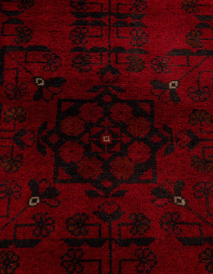 Detail image of 2' 5 x 6' 2  Hand Knotted Khal Mohammadi Wool Runner Rug
