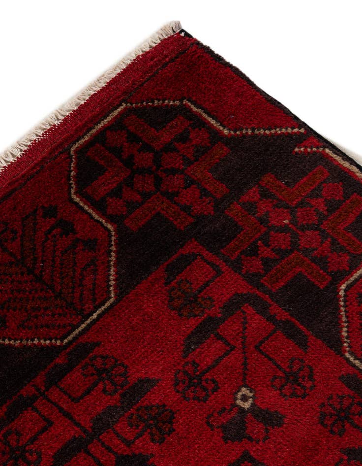 Detail image of 2' 5 x 6' 2  Hand Knotted Khal Mohammadi Wool Runner Rug